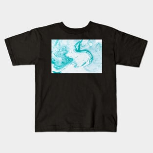 Blue Water Waves Kids T-Shirt